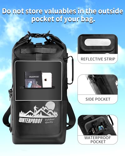Dry Bag Backpack - color: Black, size: 40L