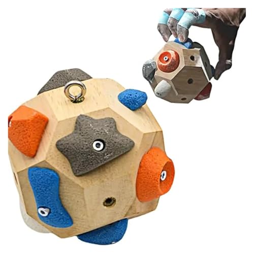 MUSM Wooden Handcrafted Boulder Block Climbing Hold Strength Training for Grip Power Precision Functional