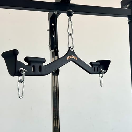 Multi-Grip LAT Pulldown Attachments, LAT Pull Down Bar, Cable Machine Attachment for Back Muscles Training, Tricep Strength Training Bars Gym Handles for Home Gym Fitness - color: KOR05