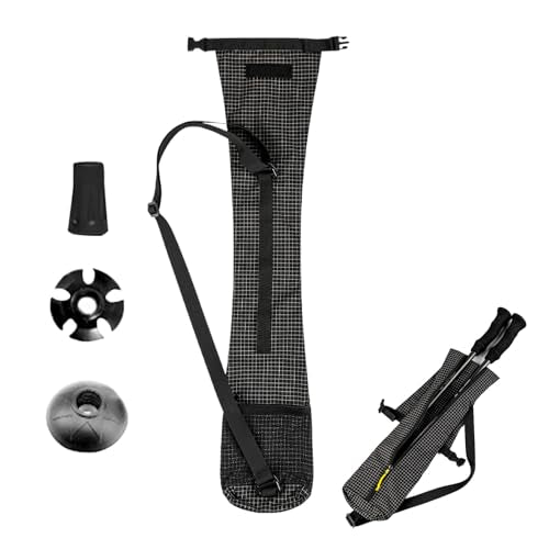 Trekking Pole Carrying Bag Adjustable Shoulder Strap Design Waterproof | Portable Lightweight Multi-Functional for Mountaining Backpacking Camping