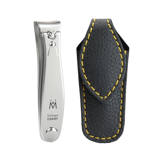 GERMANIKURE Professional Small Nail Clipper (6 cm) - FINOX Surgical Stainless Steel Manicure and Pedicure Tools in Leather Case- Ethically Made in Solingen Germany - 4711 - Travel Size Nail Care - size: Small (6 cm)