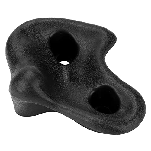 plplaaoo 10PCS Plastic Rock Climbing Holds Set, DIY Tree Rock Climbing Holds for Kids & Adults Climber, Kids Indoor and Outdoor Play Set Use, Includes Mounting Screws., Rock Climbing Holds climbin - color: black