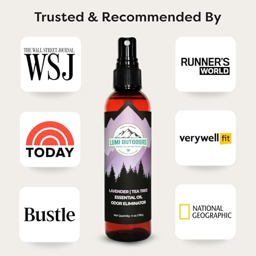 Lumi Outdoors Natural Shoe Deodorizer Spray 3 Pack Bundle - Lemon Eucalyptus, Citrus Tea Tree, Lavender Tea Tree - style: 3 Pack - Multiple Scents