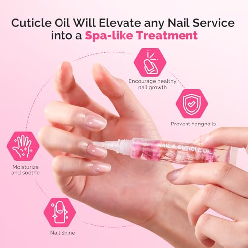 MelodySusie Nail Care Kit Nail Prep Set Cuticle Remover | Cuticle Trimmer,Cuticle Pusher, Nail File and Buffer Blocks,Portable Cuticle Oil and Ingrown Toenail Removal Tool,13Pcs - size: 13Pcs Lavender