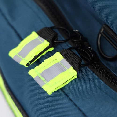 Lightning X Customizable Large EMT Medic First Responder EMS Trauma Jump Bag w/Embroidered Name - BLUE - color: Blue