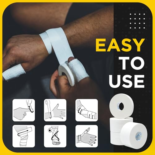 OK TAPE Athletic Tape Finger Tape 3 Rolls 1.5" x 15yds and 1 Roll 0.5in x 15yds | Strong Adhesive Hand Grip and Finger Wrap Tape for Weightlifting, Climbing, Basketball, Volleyball, Black - color: Black, size: 1.5" x 15yards-3rolls and 0.5in x 15yards-1ro