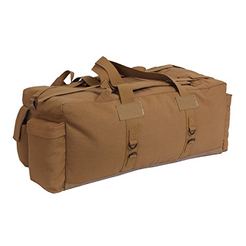 Rothco Tactical Duffle Bag - Rugged All-Purpose Gear and Equipment Bag, Water-Resistant Bottom - color: Coyote Brown