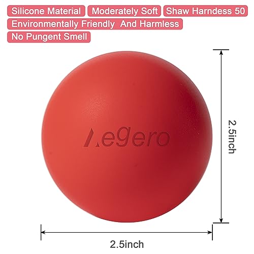 Massage Lacrosse Balls for Myofascial Release, (2Pack,Black and Pink) | Yoga Deep Tissue Massage,Trigger Point Therapy and Foot Plantar Fasciitis,Muscle Soreness Massager Ball - color: Black /Pink