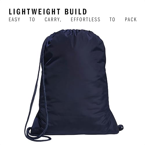 adidas Alliance Sackpack – Drawstring Backpack for Sports, Small Gym Bag, Team Navy Blue 2/3, OSFA - color: Team Navy Blue 2/3