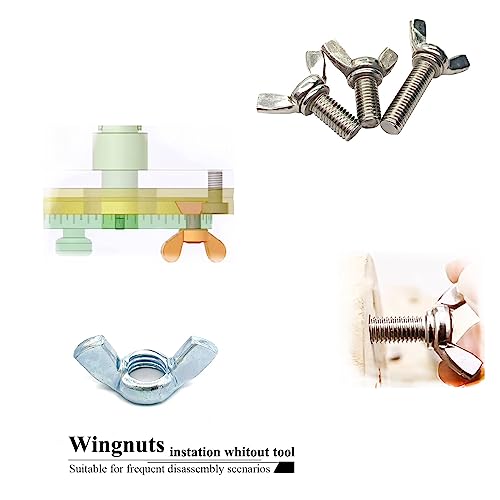 15 PCS 1/2-12 Inch Wingnuts, Quality Carbon Steel Wing Nuts Zinc Plated Fasteners Parts Butterfly Nut, Hand Twist Tighten Hardware Nuts Butterfly Wing-Nut 1/2-12” Assorted Kit - size: 1/2"-12 - Carbon Steel - 15 Pcs