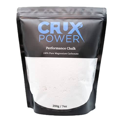 Performance Climbing Chalk for Rock Climbing, Gymnastics, Weight Lifting - 100% Pure Magnesium Carbonate, No Drying Agents, Medium Blend Loose Rock Climbing Chalk - 200g