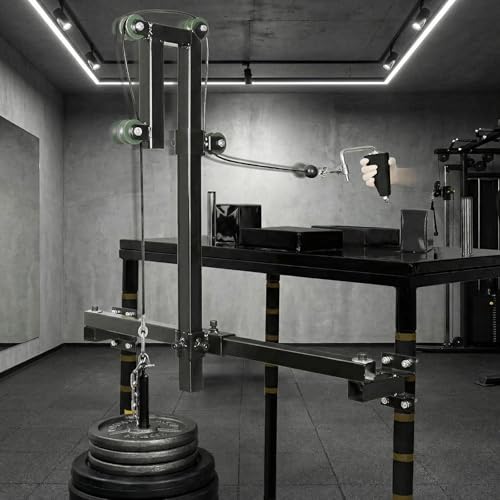 SYNTECSO Arm Wrestling Battle Table Training Pulley System, Tensile Force Professional Equipment Fitness Forearm, Table Corner Fixation Wrist Exerciser