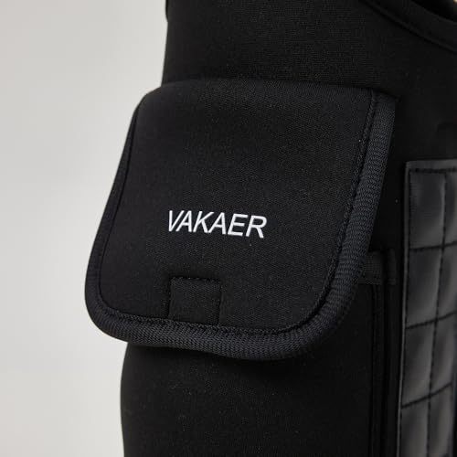 VAKAER Magnetic Gym Bag, Water Bottle Carrier Holder with Phone Pocket & Adjustable Strap,10 Ultra-Strong Magnets Stick to Fitness equipment, Workout Accessories Pouch for Women & Men, Black - color: Black