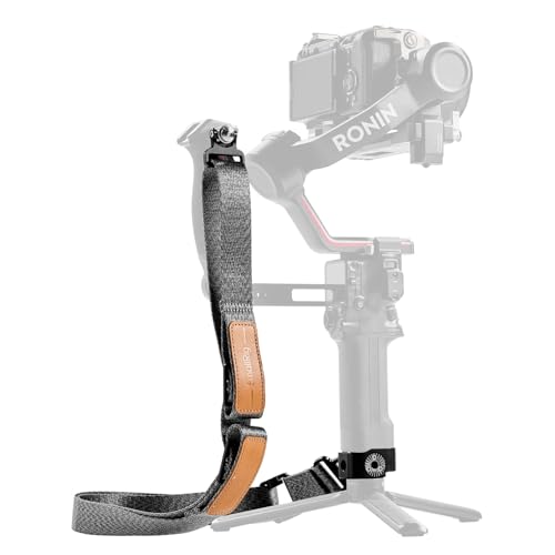 SmallRig Quick Release Plate for Arca Swiss, with 1/4"-20 & 3/8"-16 Screw | for DJI RS 5, RS4 Pro, RS4, RS3 Pro, RS3, RS2 - style: Gimbal Handle Strap(Grey)