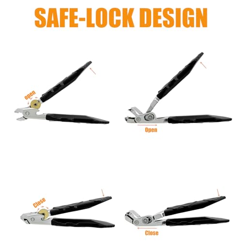 Precision Stainless Steel Heavy Duty Angled Head,Wide Jaw Clippers for Seniors and Man,Ingrown Toenail,Thick Nail.Long Handle, Extra-Large Slanted Nail Cutter.Men,Women,Elderly.6Pcs (6PCS NAI)