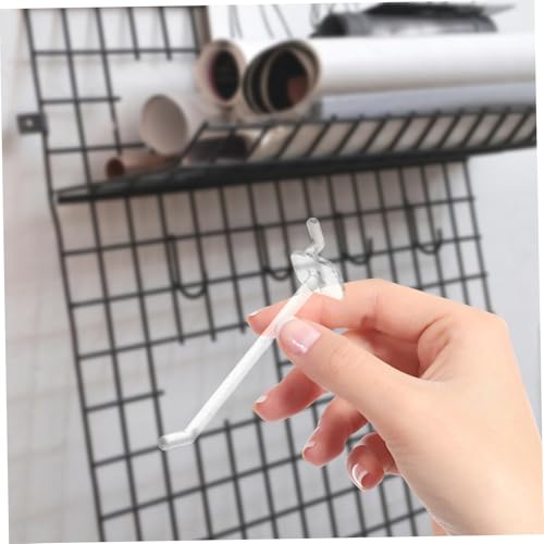 GLEAVI 50pcs Hook Display Board Plastic Pegboard Hooks for Hanging Tools Peg Board Accessories Garage Wall Organizer - size: 10.30X3.50X2.30CM