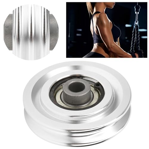Aluminum Alloy Exercise Pulley | 10.5mm Universal Replacement for Gym Equipment | Strength Training/Home Gym Accessories | Sturdy & Lightweight 165g - size: Diameter 70mm