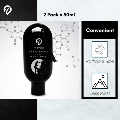Liquid Chalk, Mess Free Gym Chalk for Weightlifting, Gymnastics, Rock Climbing, Dancing. Sweat Resistant and Long Lasting for Stronger Grip. - color: C1-2pk Rk