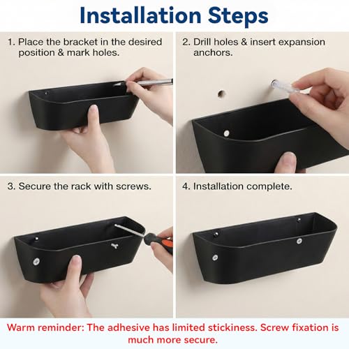 8 Pack Wall Mounted Shoes Rack with Sticky Hanging Strips, Space Saving Hanging Shoe Rack No-Drill Shoe Holder for RV Campers Door Closet