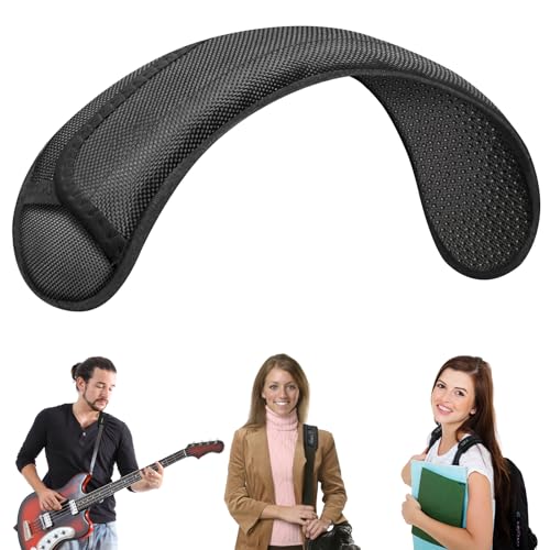 FIEIL 2 Pack Breathable Universal Strap Pads, Silica Gel Guitar Strap Pads, Help Relieve Shoulder Pain (Anti-Slip Texture) - size: 2 Pack Silicone Particles