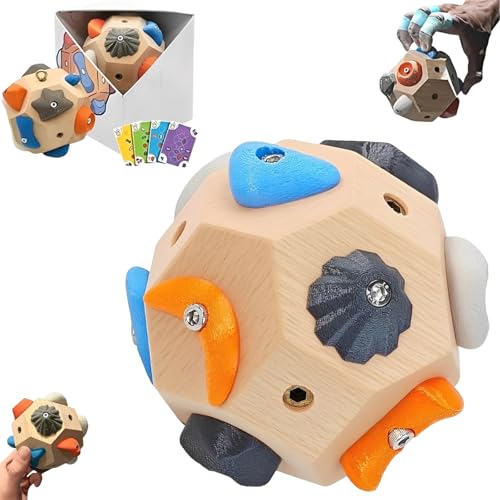 Rock Climbing Fingerboard Gifts for Rock Climbers, 3D Rock Training Ball for Grip Strength and Precision, Finger Strength Training Climbing Ball Gifts for Rock Climbers - size: 1PC