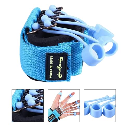 Grip Strength Exerciser Silicone Finger Grip Trainer Extensor Stretching | Adjustable for Wrist Physical Rehabilitation, Adults Hand Cramps Recovery, Men Women - color: 40 pounds