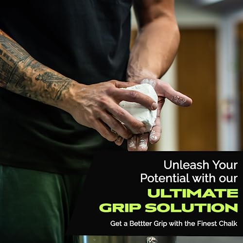 Rage Fitness Gym Chalk Block (2oz), Magnesium Carbonate Athletic Chalk Block for Excellent Grip, Gym Workout Grip Chalk, Weightlifting, Gymnastics, Rock Climbing White