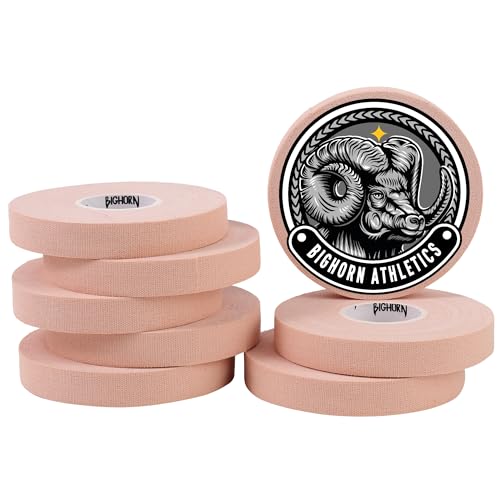 Bighorn Athletics Finger Tape, Female Climber Tin, 0.5"x45ft, 8Rolls, Nude | Climbing tape with retro design tape holder for tension support & bouldering. EZ tear, strong adhesive, residue-free. - color: Nude