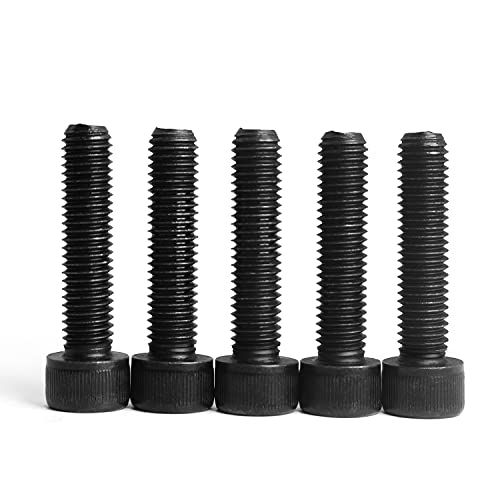 M5 x 90mm Socket Head Cap Screws Bolts 12.9 Grade Alloy Steel Metric Machine Hex Socket Screw, Black Oxide Finish, Fully Threaded, 10PCS - size: M5×90mm