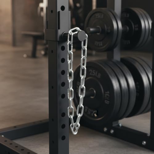1 PC Weighted Dip Belt with Iron Chain, Heavy Duty Strength Training Attachment for Pull Ups and Dips