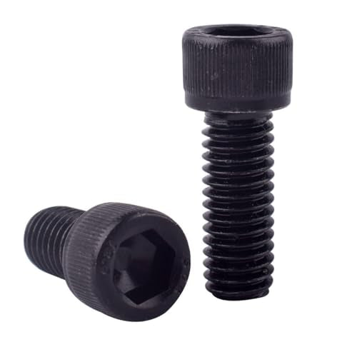20Pcs 1/4-20 x 1/2" Socket Head Cap Screws Bolts, 12.9 Grade Alloy Steel Black Oxide Finish, Allen Hex Drive, UNC Coarse Full Thread - size: 1/4-20 x 1/2" (20PCS)
