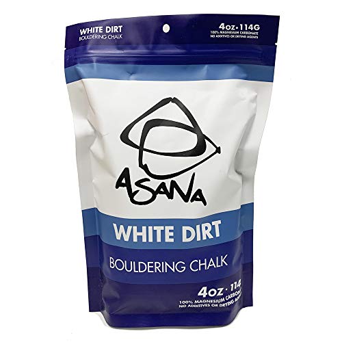 White Dirt Climbing Chalk (4oz/114g) 100% Pure Magnesium Carbonate for Rock Climbing and Bouldering - Gym Chalk for Gymnastics, Weightlifting, Sports and Other Athletic Activities (6 Pack)