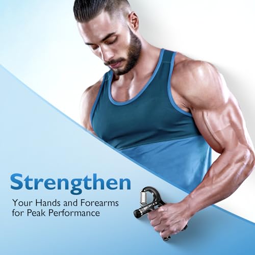 FitBeast Grip Strengthener Forearm Strengthener, Adjustable Hand Grip Strengthener for Strength Training & Rehabilitation, 10-132 lbs Resistance, Ideal for Athletes and Physical Therapy (1 Piece) - color: Black