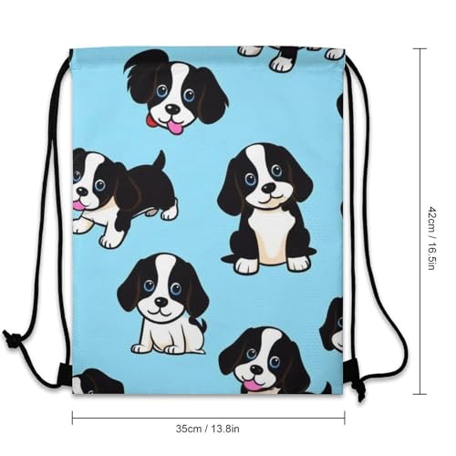 Drawstring Backpack Gym Sackpack Lightweight Waterproof String Bag for Sports Travel Yoga Beach Swimming, Men Women Unisex, Cute Boston Terrier Bags - color: Picture (25)