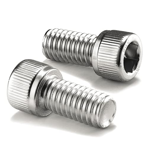 1/4-20 x 3/4" Socket Head Cap Screws Bolts, 20Pcs 304 Stainless Steel 18-8, Allen Socket Hex Drive, Full Thread, Bright Finish by SG TZH(with Hex Spanner) - size: 1/4-20 x 3/4"