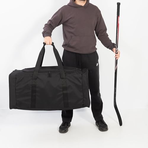 Jetstream Heavy Duty Multi Pocket Durable Sports Gym Equipment Travel Duffel Bag - color: XL 36" Black, size: 36IN