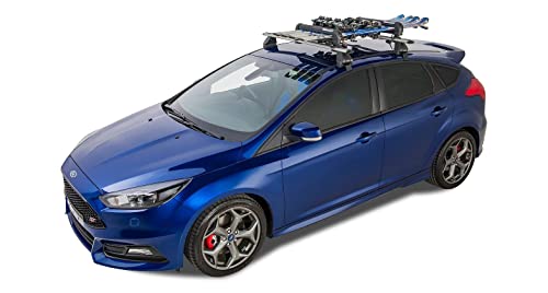 Rhino-Rack Carrier for Skis, Snowboards, Fishing Rods, Paddles, Skateboards, Water Skis, Wakeboard & More, Universal Mounting, Easy to Use, Locking, Lightweight & Heavy Duty, Suitable for All Vehicles - style: 20 Inch (4 Skis / 2 Snowboards / 1 Wakeboard)