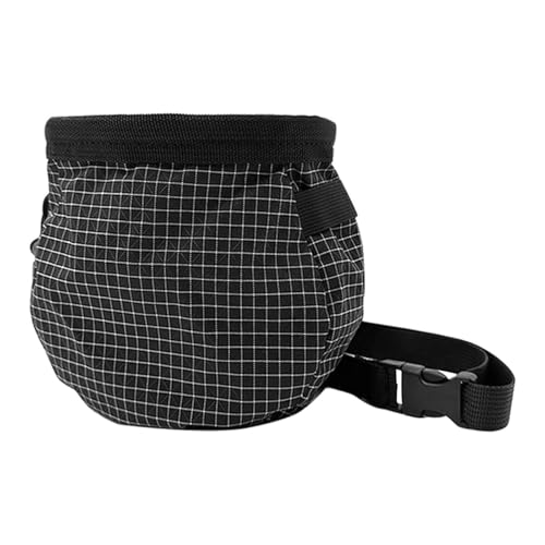 Climbing Chalk Bag Chalk Carrier Bag with Waist Belt Drawstring Closure Storage Pouch for Disc Golf Workout Weight Lifting