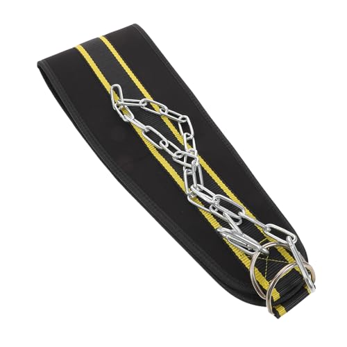Weighted Dip Belt for Weightlifting and Pullups with Heavy-duty Chain, Comfortable Padding Fitness Accessory for Strength Training and Muscle Building