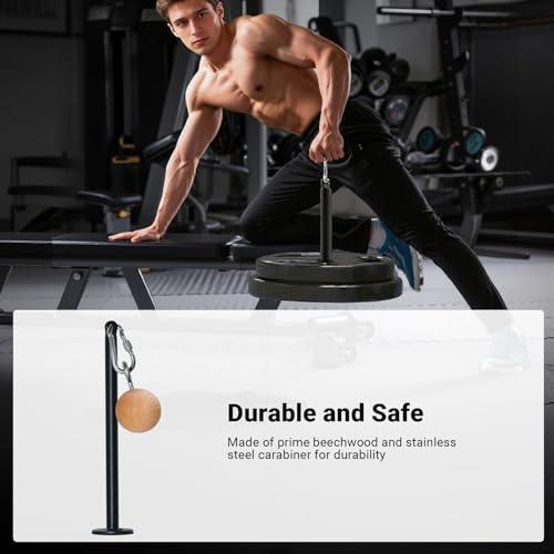 Pinch Grip Strength Training Set, Beech Wood Pinch Block Grip Set with Loading Pin, Rock Climbing Power Finger Forearm Hand Exerciser Strength Training Strengthener Equipment For Home Gym (Pinch Wood Set)