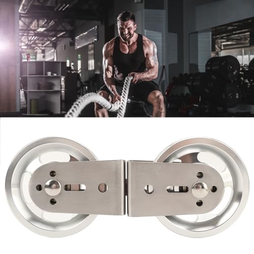Cable Pulley System, Two Way Pulley Block, Stainless Steel Silent Bearing, Suitable for pulldown attachments on Home Fitness Equipment. - size: Aluminium