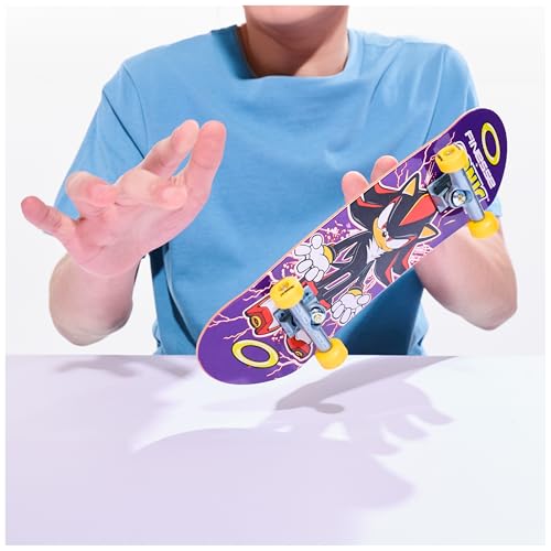 TECH DECK, Finesse X Sonic The Hedgehog Handboard; Authentic Mini Skateboards, Kids Toys for Boys & Girls, Ages 6 and up (Hands Use Only) - style: Finesse x Sonic The Hedgehog
