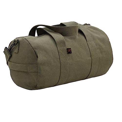 Rothco Heavy-Duty Canvas Shoulder Duffle Bag - Rugged Travel Gym Gear Equipment Bag - color: Olive Drab, size: 17 Inches