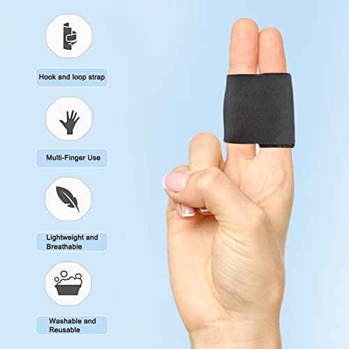 Finger Splint Wraps Reusable Finger Buddy Tape Adjustable Finger Brace Trigger Finger Splints Mallet Finger Support Compression Finger Sleeves for Arthritis Pain Relief, Sport Injury - M - size: Medium, style: Buddy