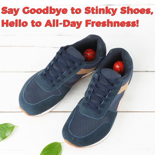 Knixmax Shoe Doodorizer Balls Boot Fresheners Gym Bag Smell Remover Ball 12 Packs