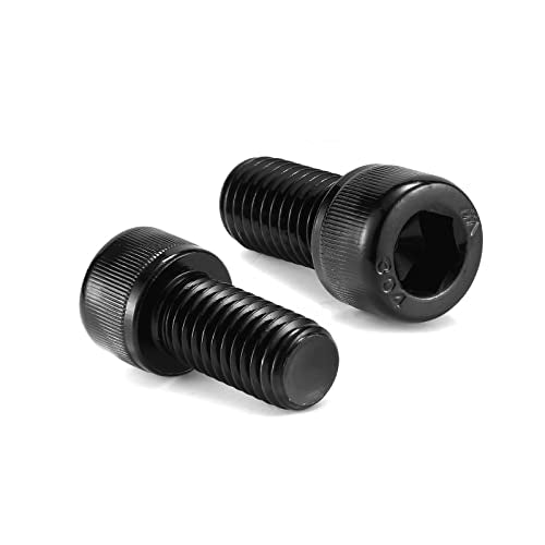 1/2-13 x 1 Inch Socket Head Cap Screws Bolts, 20Pcs 304 Stainless Steel 18-8, Allen Socket Hex Drive, Full Thread, Black Oxide by SG TZH(with Hex Spanner) - size: 1/2-13 x 1"