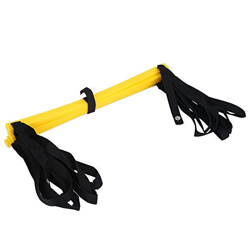 RiToEasysports Speed Training Agility Ladder PP and Nylon Speed Ladder 7 10 13 Rung Foldable Setup Footwork Coordination Training for Soccer Football Basketball Athletes - size: 3.5 meters 7 yuan