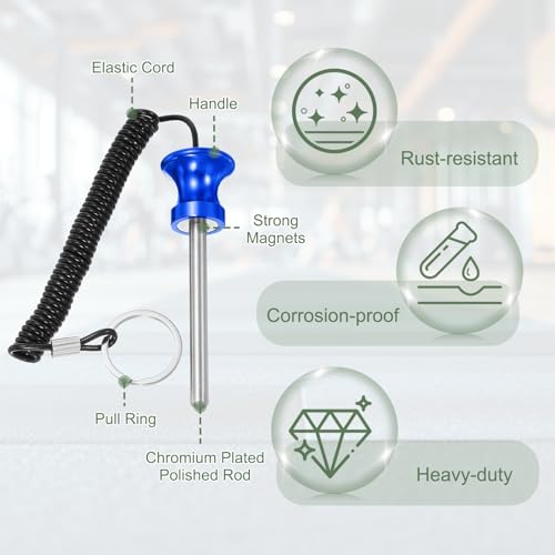Weight Stack Pin, Weight Gym Pin Strength Training Equipment Replacement with Pull Rope for Commercial Home - color: Blue, size: 0.3 x 3.1 Inch