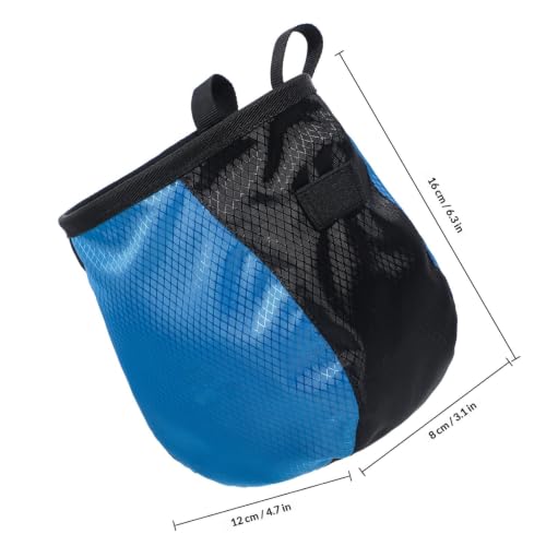 2 Pcs Climbing Chalk Bags Large Capacity Drawstring Closure Polyester Chalk Pouches for Rock Climbing and Weight Lifting Gymnastics Accessories