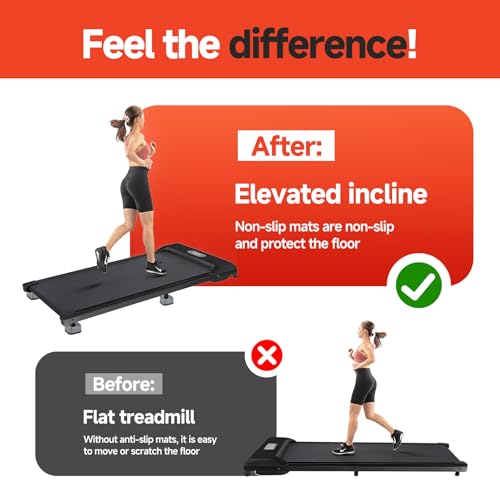 4-Pack Treadmill Incline Riser Blocks - color: Grey